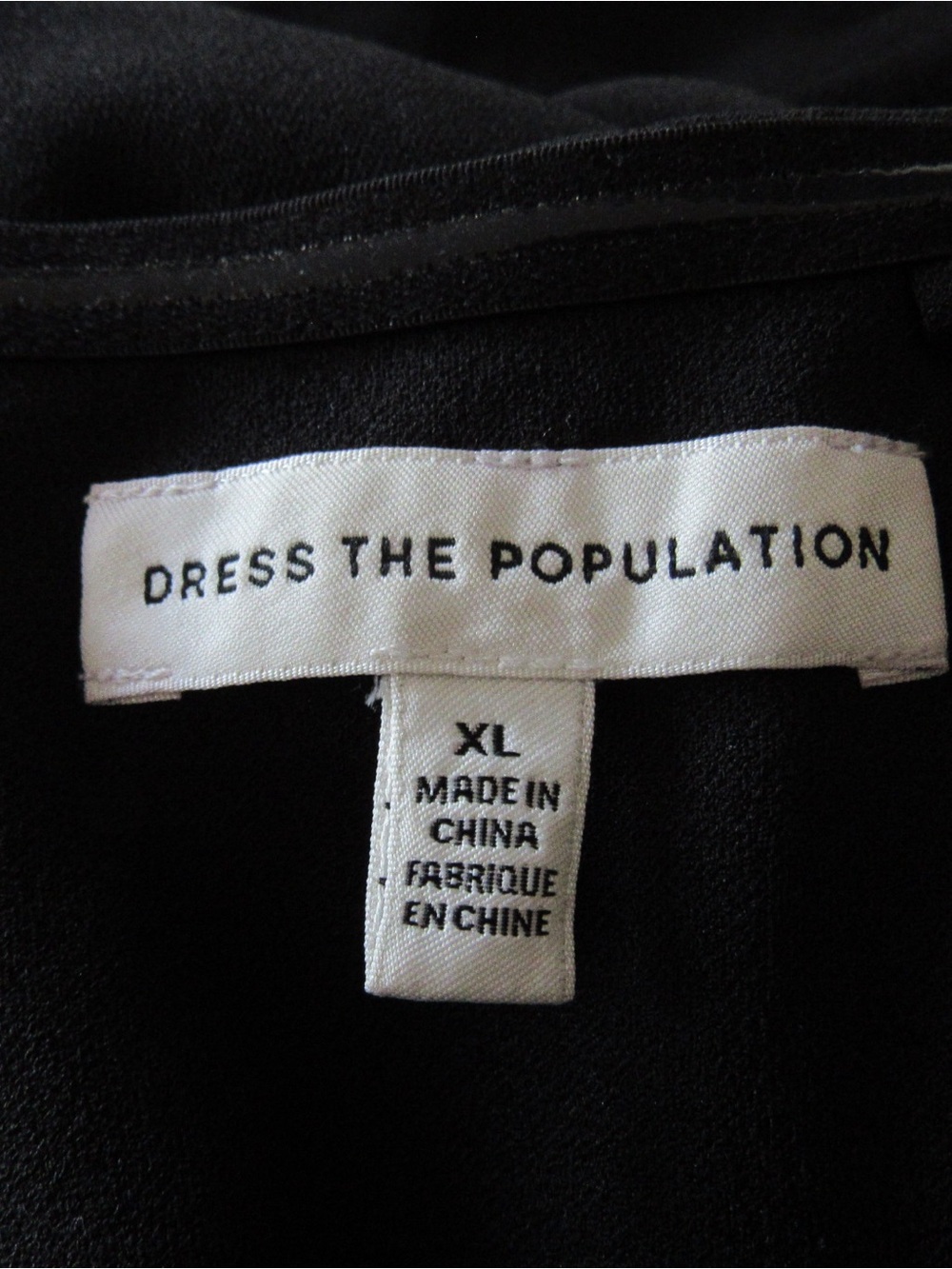 Dress the Population Paris Black Strapless Ruffle Long Gown XL Mermaid Formal - Picture 11 of 11